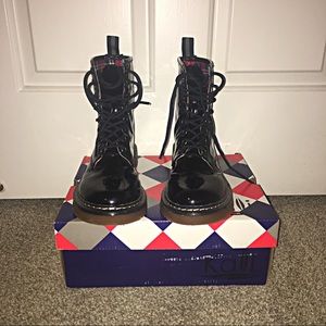 Kali- Black Leather Boots